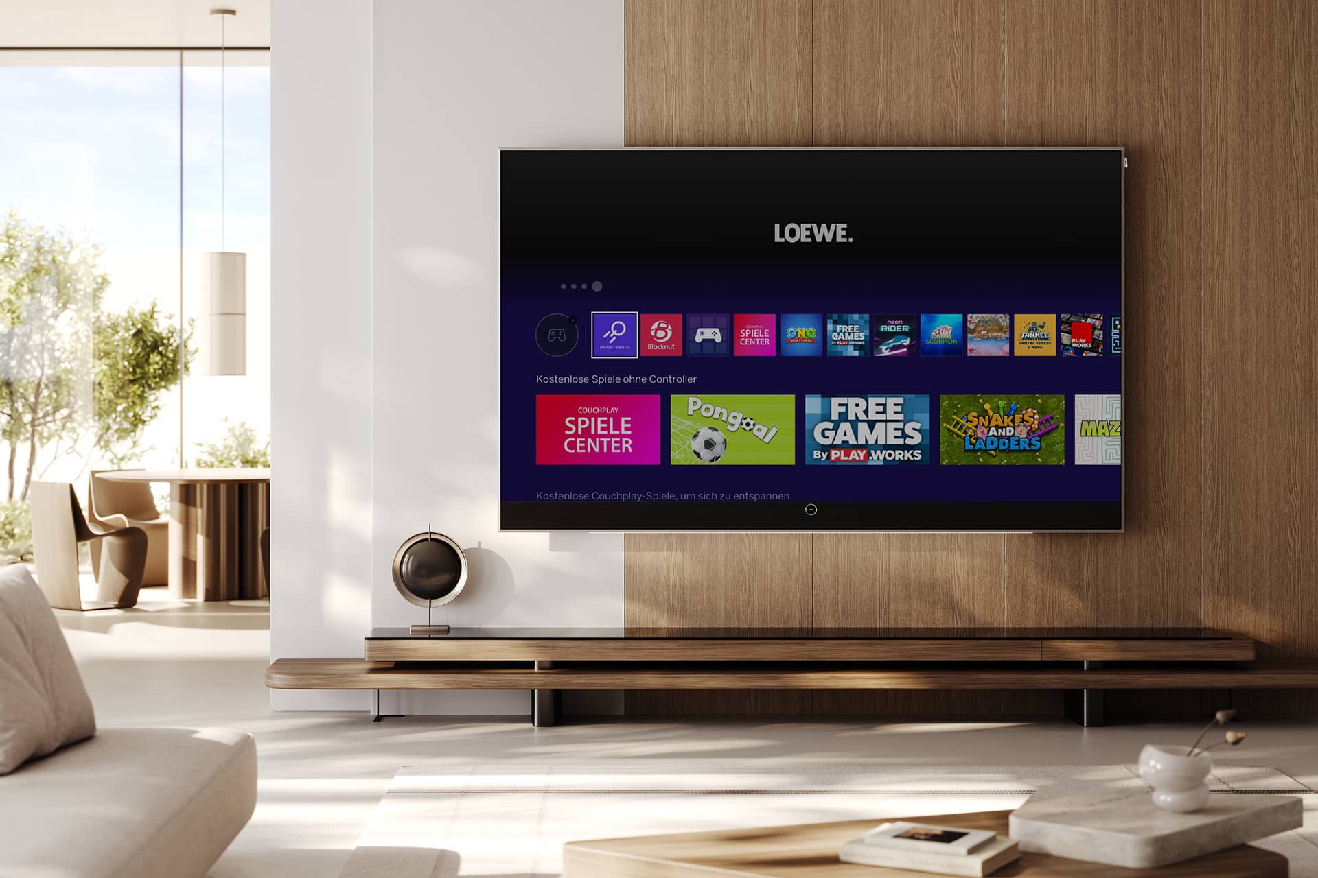 Loewe Fernseher im Wohnzimmer